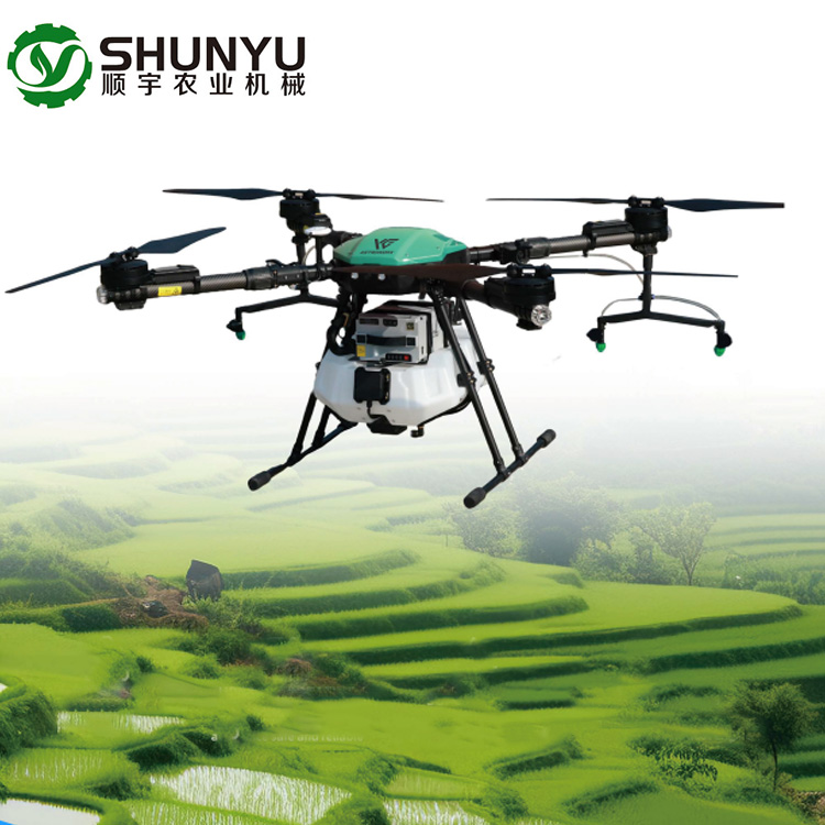 Smart agriculture drone operating autonomously over a crop field