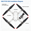 CW & CCW Foldable High Performance Propellers | Compatible With All XAG Agricultural Drones | Plant Protection Drone Accessories